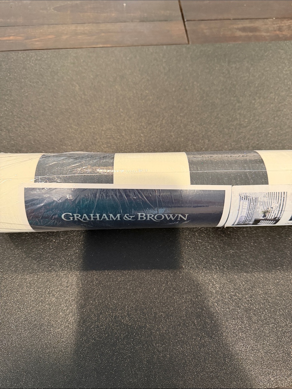 Cream and Gray Home Wallpaper Roll